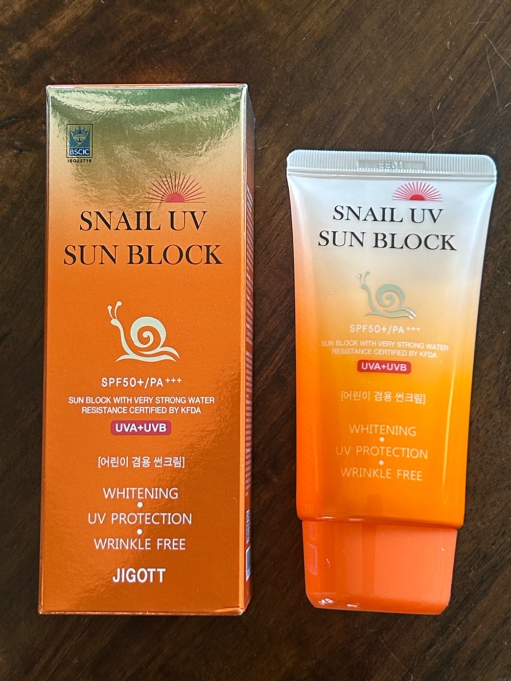 Snail UV Sun Block SPF 50+ PA+++ Korean Sunscreen | New in Box